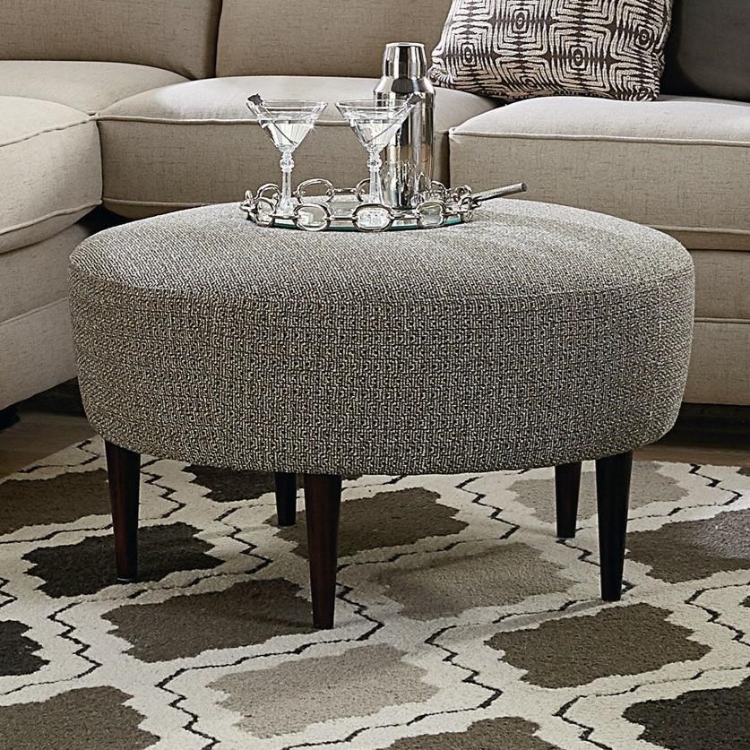 Round ottoman hotsell with legs